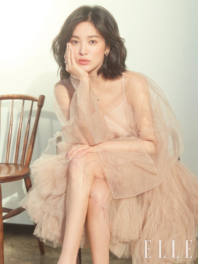 宋慧喬拍攝韓國《ELLE》雜誌3月號。圖／取自微博