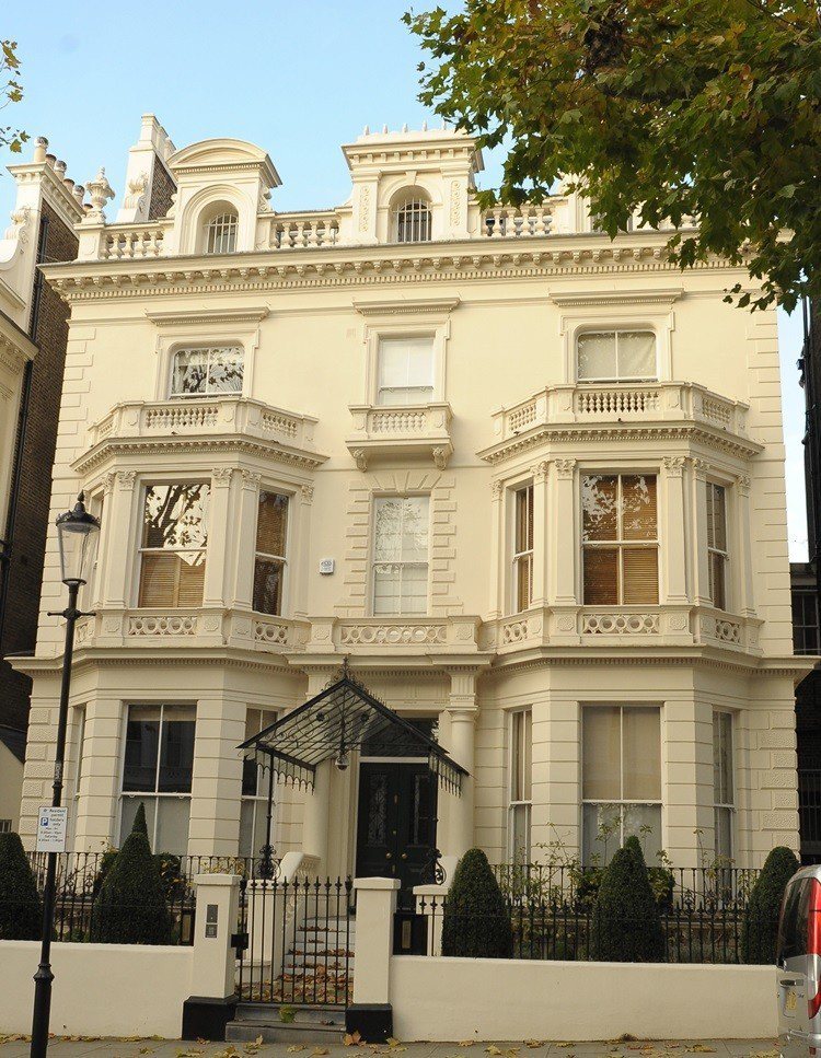 貝克漢一家位於倫敦的豪宅。圖／達志影像