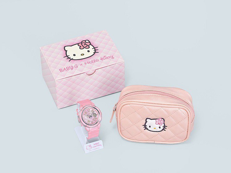 Baby-G與Hello Kitty再推聯名表，外包裝為獨特專屬的迷你小包與紙盒...