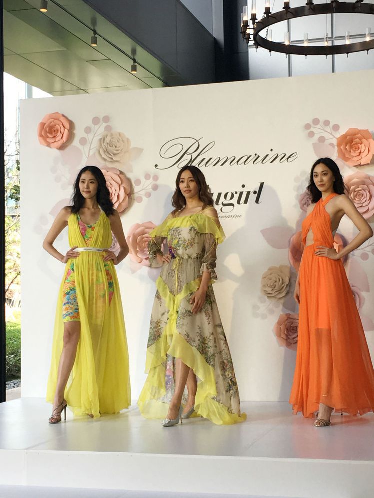 時尚品牌Blumarine發表春夏新裝，由名模王心恬帶領凱渥名模展演。記者吳曉涵／攝影