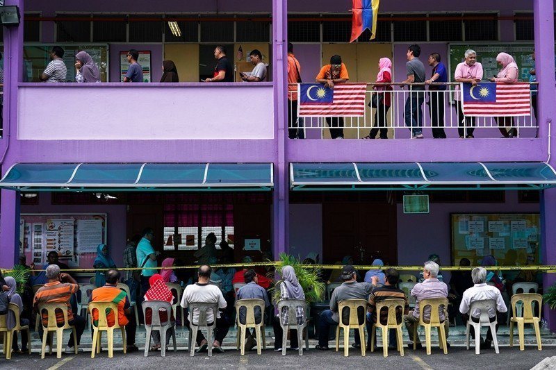 圖為2018年5月，民眾在馬來西亞大選日前往投票。 圖／路透社