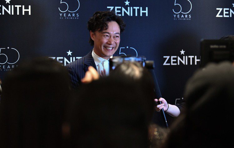 品牌大使陳奕迅出席ZENITH於巴塞爾鐘表展的記者會現場。圖／真力時提供