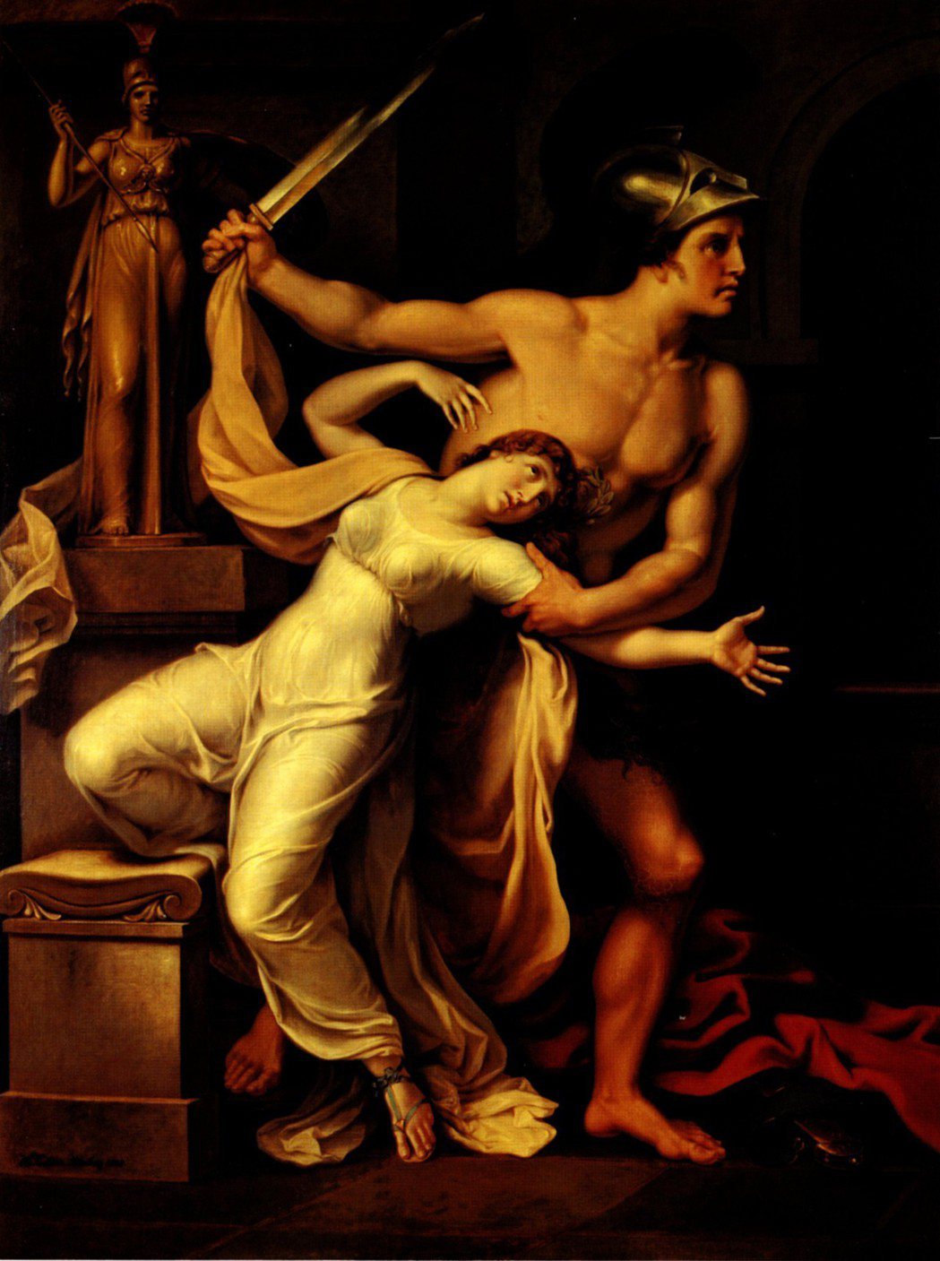 「雅典娜在你背後，她很火。」圖為希臘神話中的特洛依公主卡珊德拉，特洛伊城陷落時，...