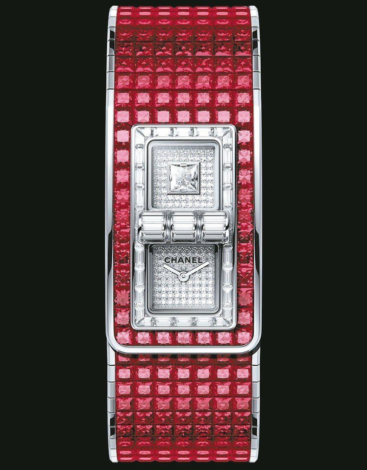 香奈兒Code Coco Rubies腕表，定價逾6,000萬元，獨一無二作品。 圖／香奈兒提供