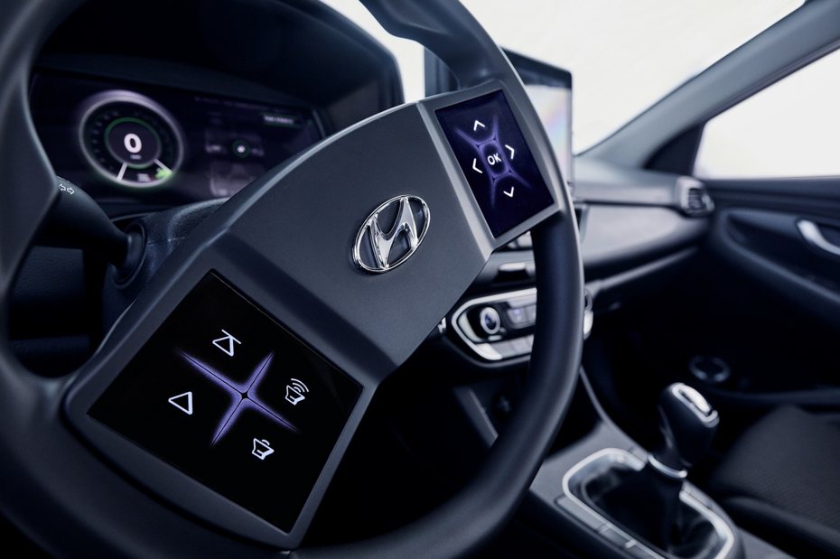 Hyundai全新觸控式方向盤。 摘自Hyundai
