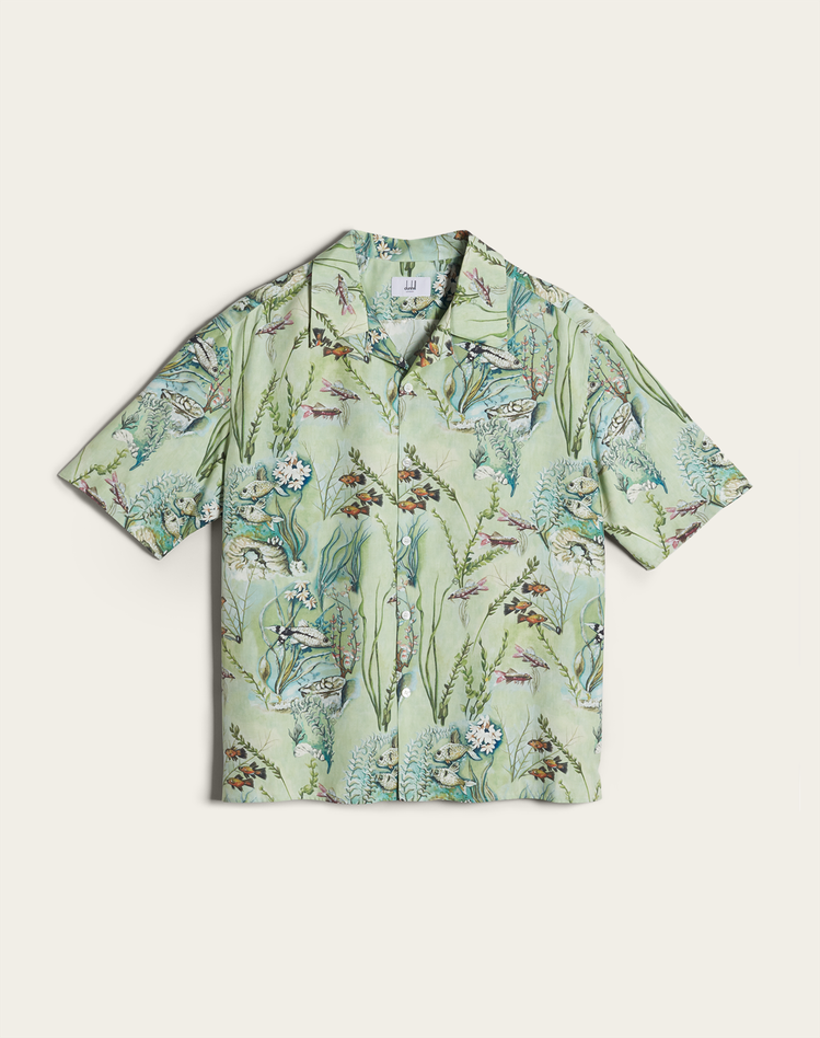 Aquarium迷你限量系列休閒襯衫，價格店洽。圖／dunhill提供