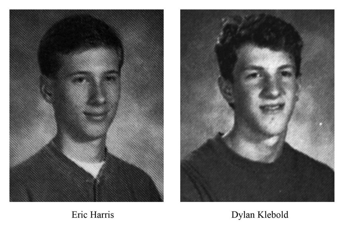 科倫拜事件的兩名犯案兇手——克萊柏德（Dylan Klebold）與哈里斯（Er...