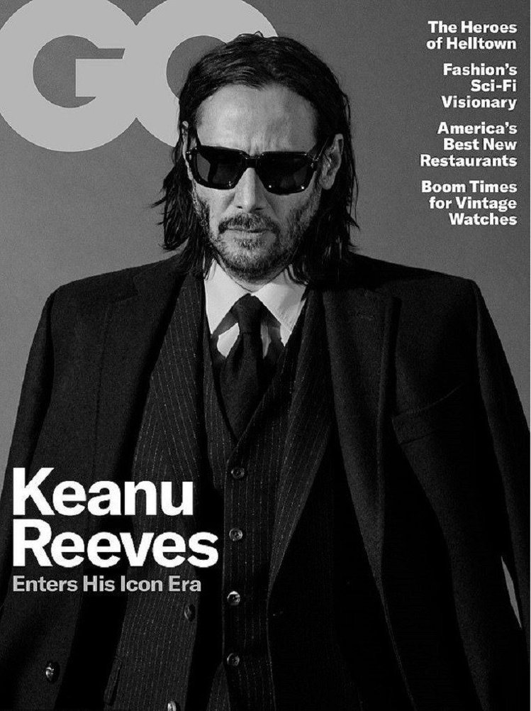 基努李維日前登上GQ雜誌。圖／摘自GQ