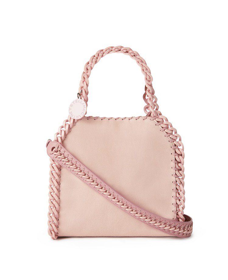 經典FALABELLA CANDY粉紅迷你包，34,900元。圖／Stella McCartney提供