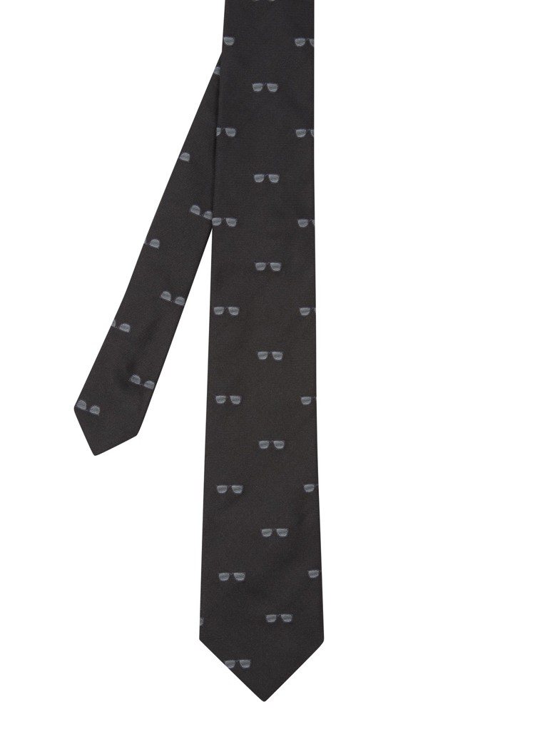 《MIB星際戰警™：跨國行動》限量膠囊系列墨鏡圖騰黑色領帶，7,300元。圖／P...