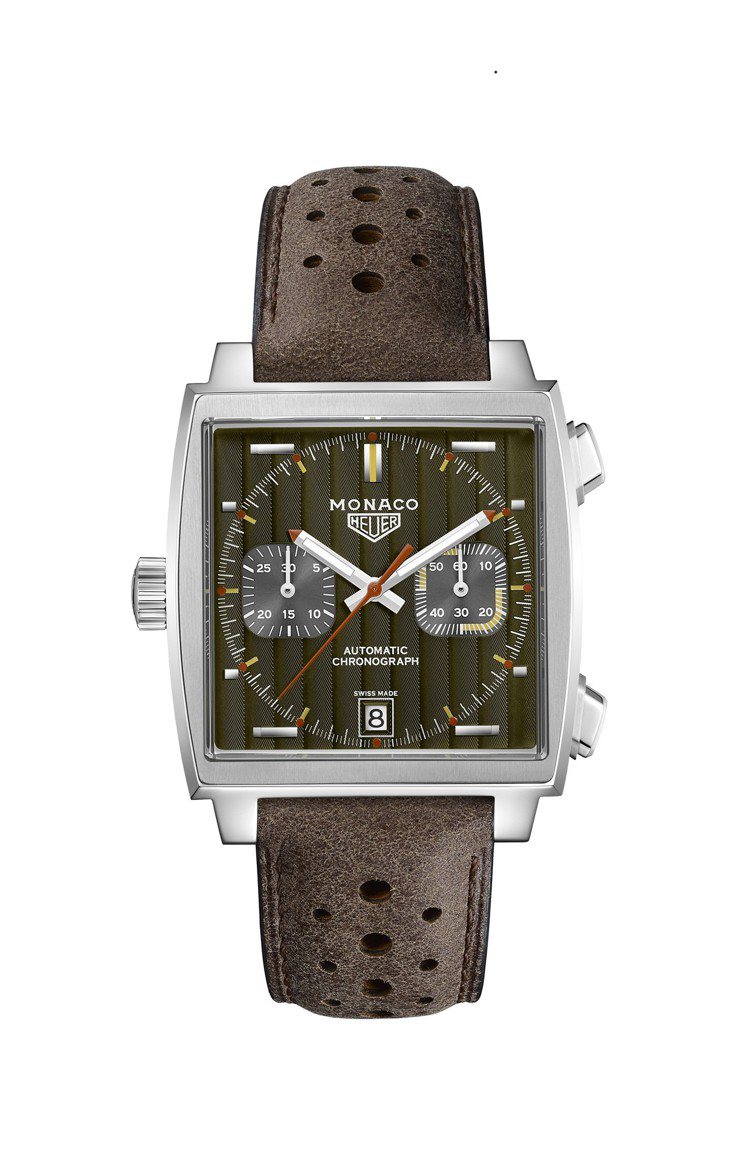 泰格豪雅Monaco 1969–1979限量典藏版腕表，不鏽鋼表殼，搭載Calibre 11機芯，限量169只，約21萬5,400元。圖／TAG Heuer提供