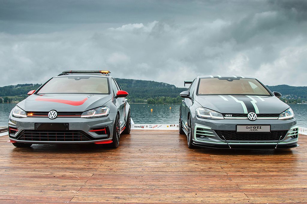 奧地利一年一度的福斯Golf GTI聚會活動，原廠以現行第七代Golf為基礎再推出兩款概念車。 圖／Volkswagen提供