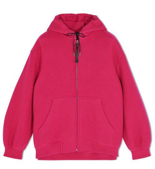 Berluti秋冬系列桃紅色羊毛外套，約13萬元。圖／Berluti提供