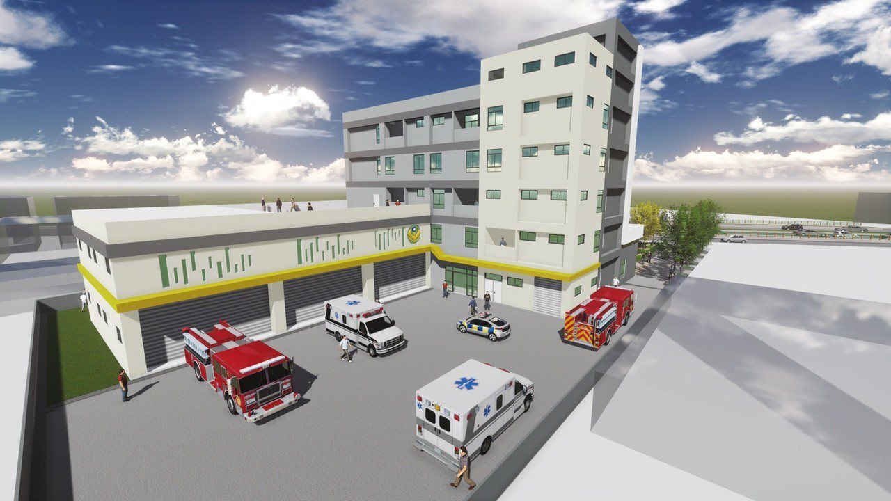 新北市消防車輛保養中心動土 全國首創設置SCBA檢修室