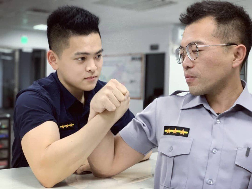 台南市永康警分局有一群年輕警員熱衷鍛鍊體魄。 圖／員警提供