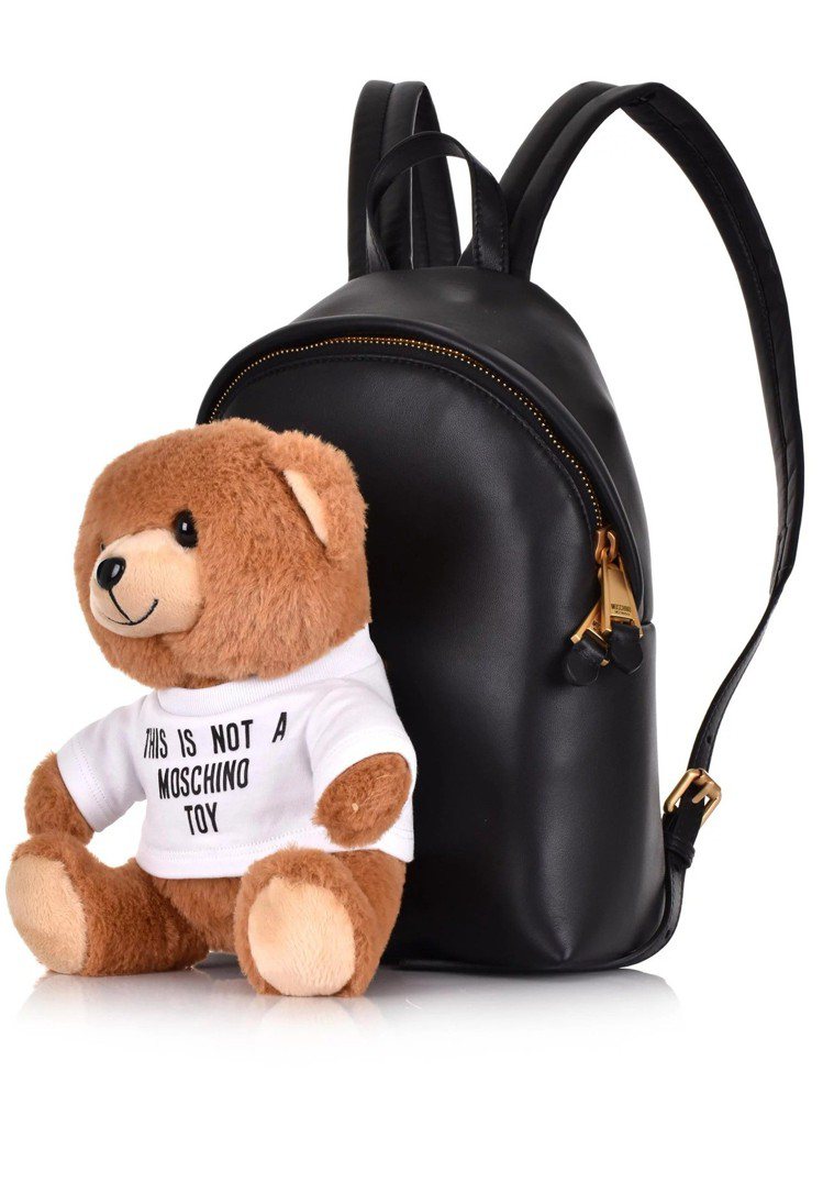 可拆式熊熊玩偶後背包49,800元。圖／Moschino提供