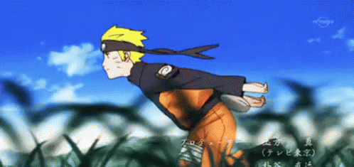 火影跑步示意圖（Naruto Run)