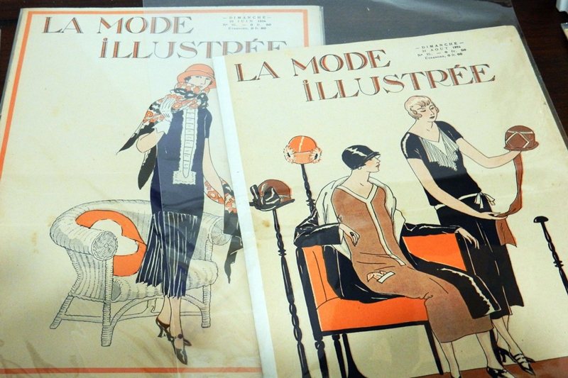 1920年代發行的流行雜誌La Mode Illustrée提供了大量圖片，包括童裝、男裝、女裝等，好讓主要讀者新興布爾喬亞婦女模仿當時歐洲上流社會的生活方式。 圖／舊香居提供原件，作者翻拍