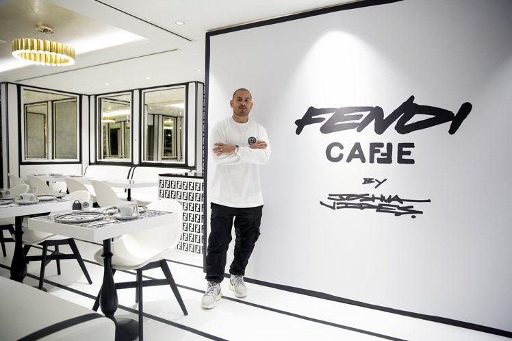 洛杉磯視覺藝術家Joshua Vides打造FENDI x Harrods百貨公司的獨特風格。圖／FENDI提供