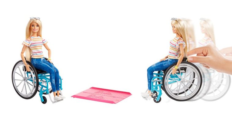 行動不便輪椅芭比。翻攝自日本玩具反斗城官網
