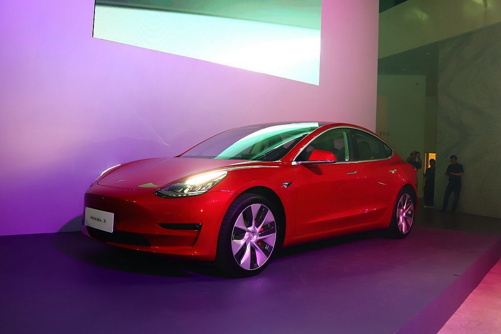 Tesla Model 3日前已登台發表，而陸產的Model 3預計今年底前就會出廠。 記者張振群／攝影