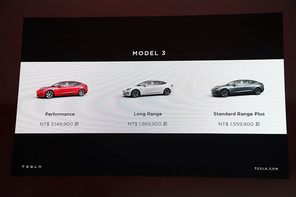 Tesla Model 3台灣建議售價則分別為台幣155.99萬元（Standa...