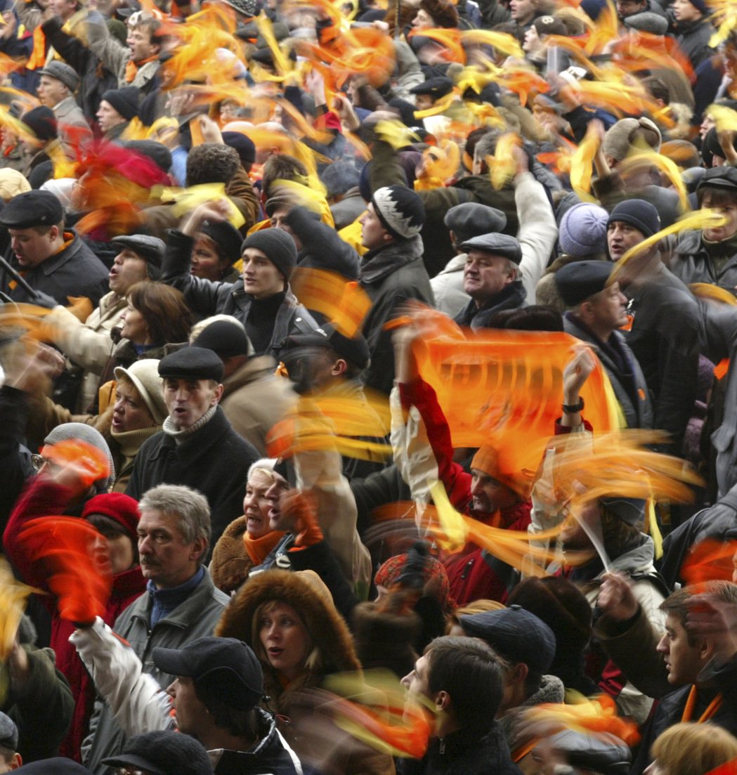 烏克蘭橘色革命成功讓政府重新舉行總統選舉。 （美聯社）