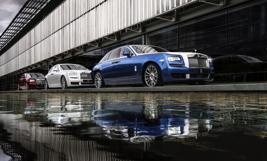 至臻完美、巔峰典藏。勞斯萊斯推出全球限量50台的Ghost Zenith巔峰典藏版。 圖／Rolls-Royce提供