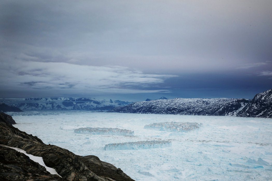 格陵蘭有8成面積被冰層覆蓋。（路透）