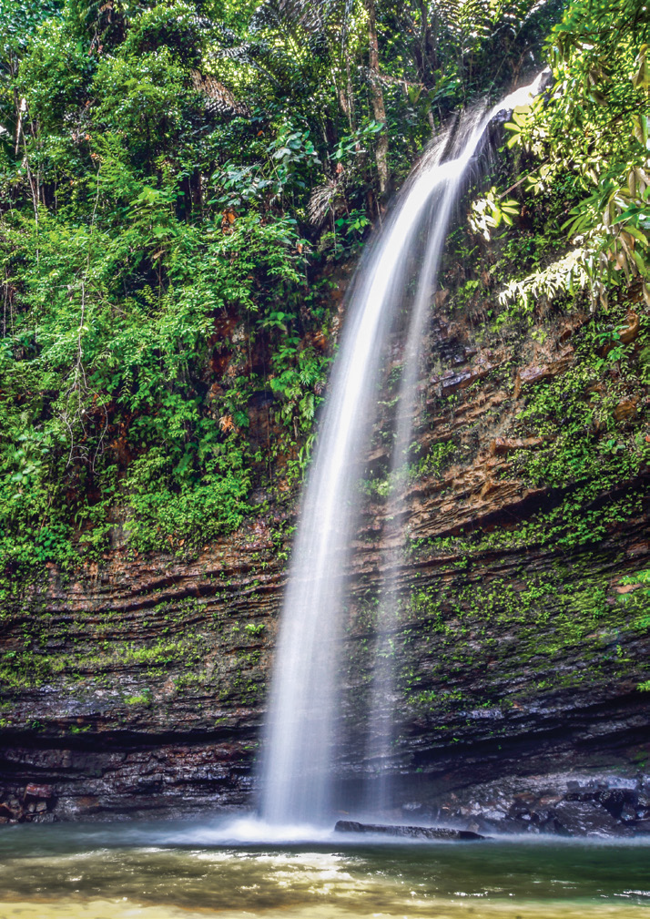 本那瓦瀑布生態公園的Batu Meregab瀑布。圖／馬來西亞觀光局提供