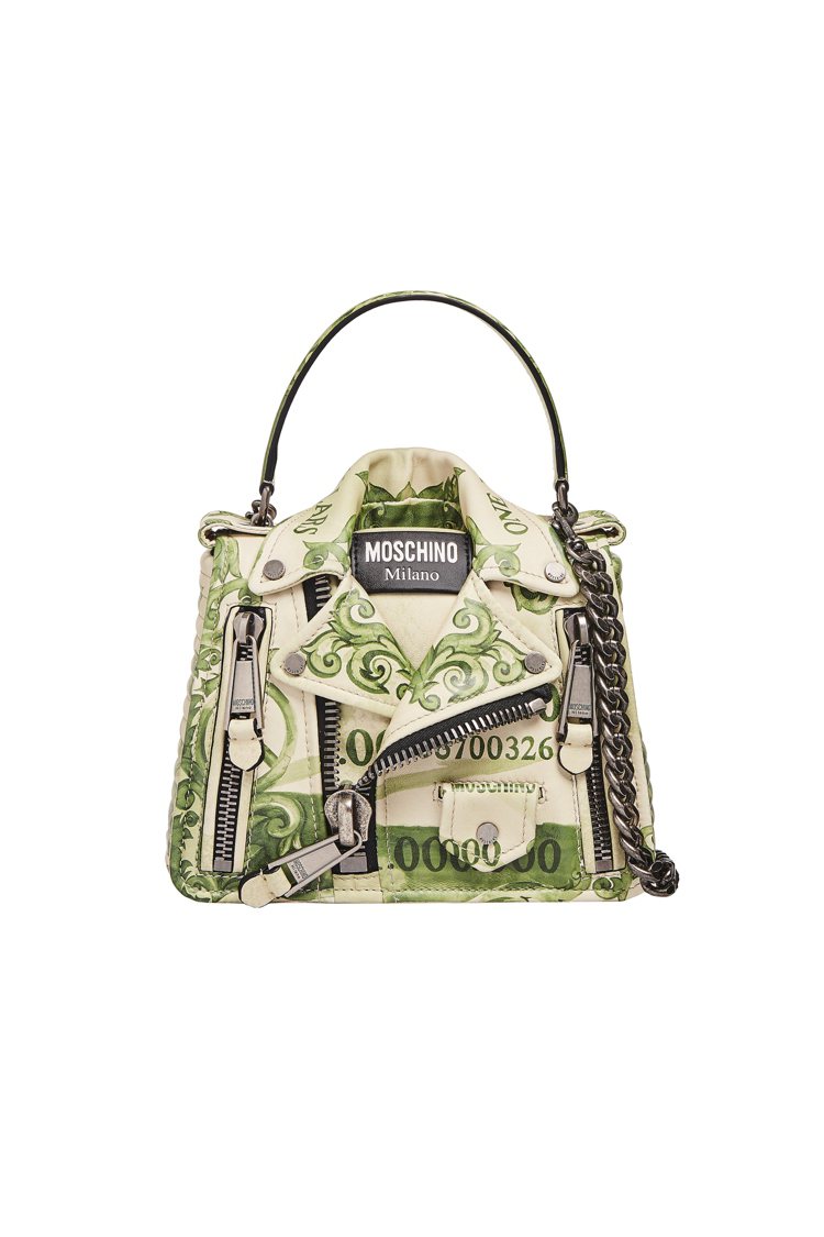 Moschino皮衣夾克包，72,500元。圖／Moschino提供