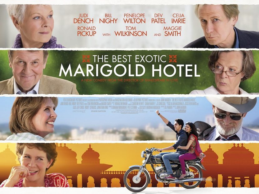 英國電影「金盞花大酒店」探討海外養老。 圖／福斯提供