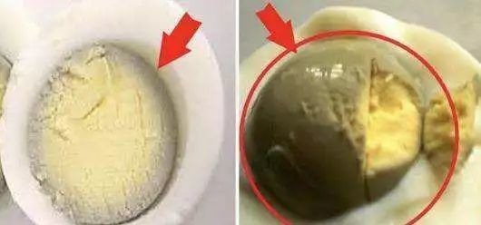 蛋黃上的「黑膜」其實是硫化鐵。圖取自搜狐
