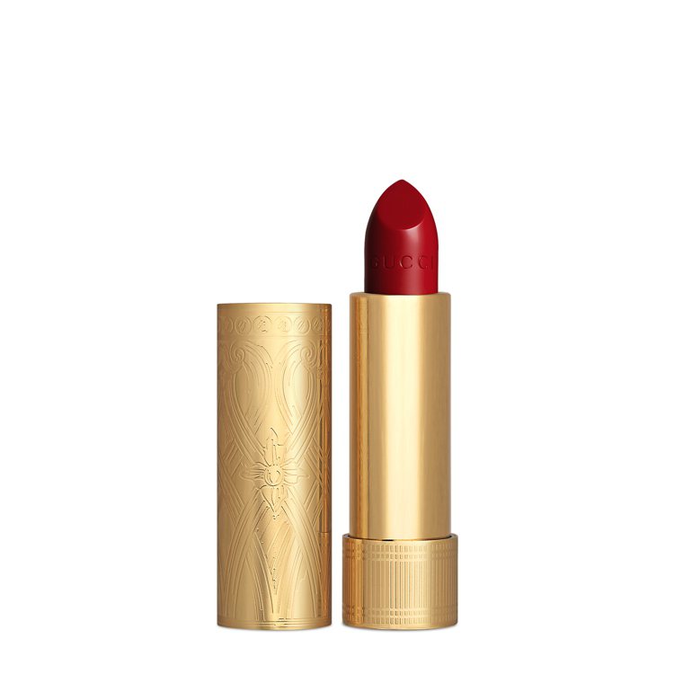 Rouge à Lèvres Satin 25 米開理紅（Goldie Red），1,300元。圖／Gucci提供