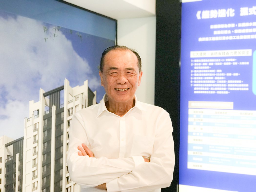 隆大營建董事長陳武聰估算，最慢五年，新市鎮大樓不會有1字頭房價。 攝影／張世雅