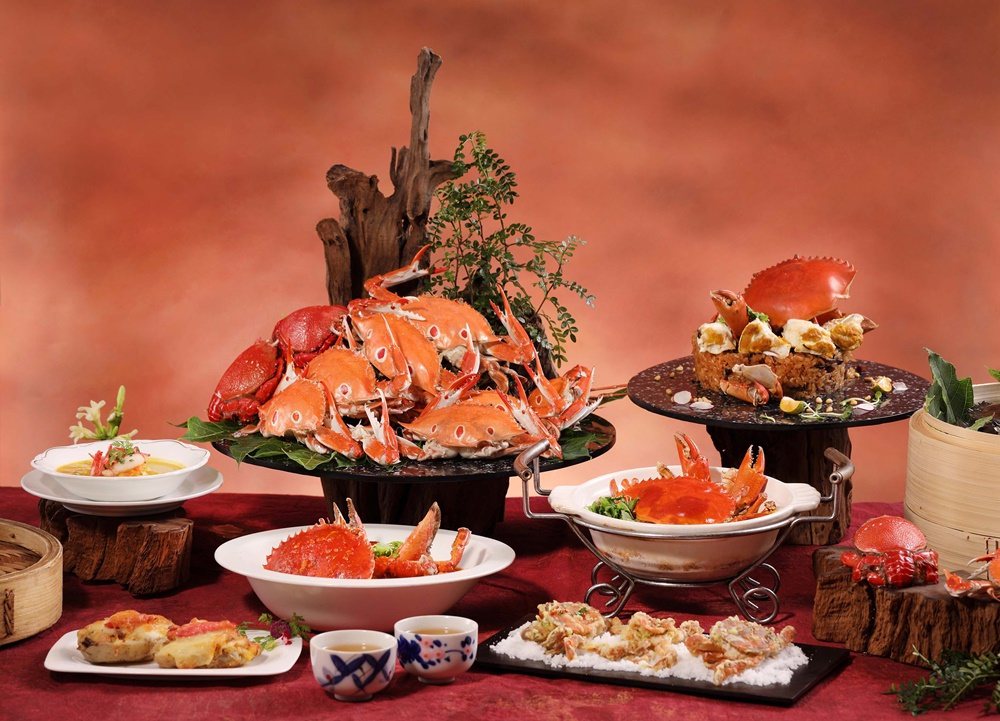福華飯店旗下的美式自助餐廳花園大道推出蟹BAR料理。 圖／台北福華飯店提供
