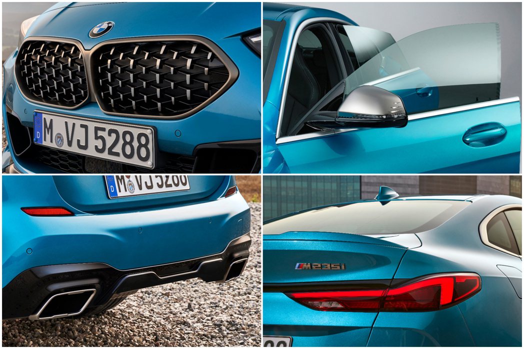 全新BMW 2 Series Gran Coupe (F44) 採用無窗框設計，...