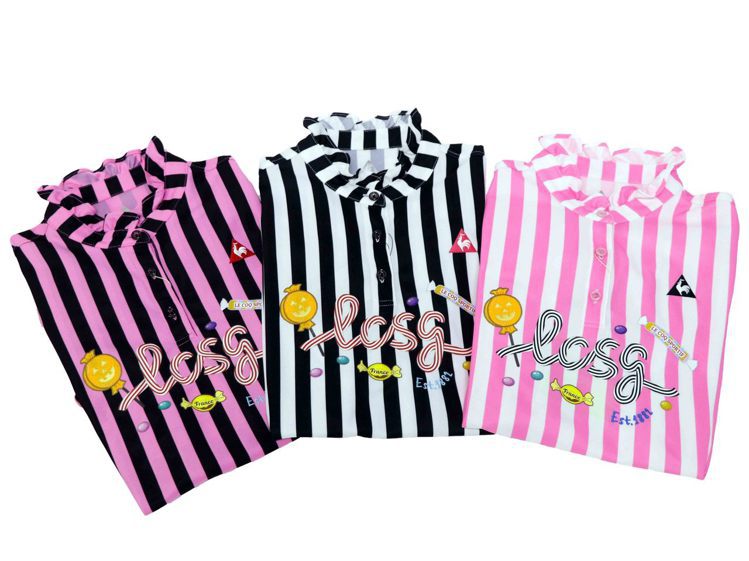 le coq sportif Golf女款長POLO衫(共三色)，各4,890元。圖／滿心提供