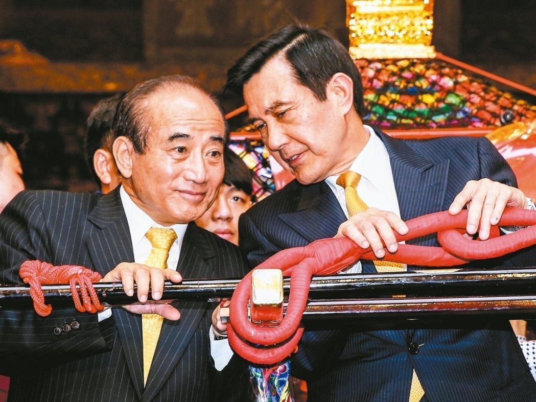 王金平（左）與前總統馬英九。 圖／聯合報系資料照片