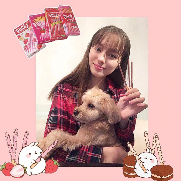 「13歲奇蹟少女」櫻綺爾詩在Instagram上po出自己和Pocky的合照。圖...