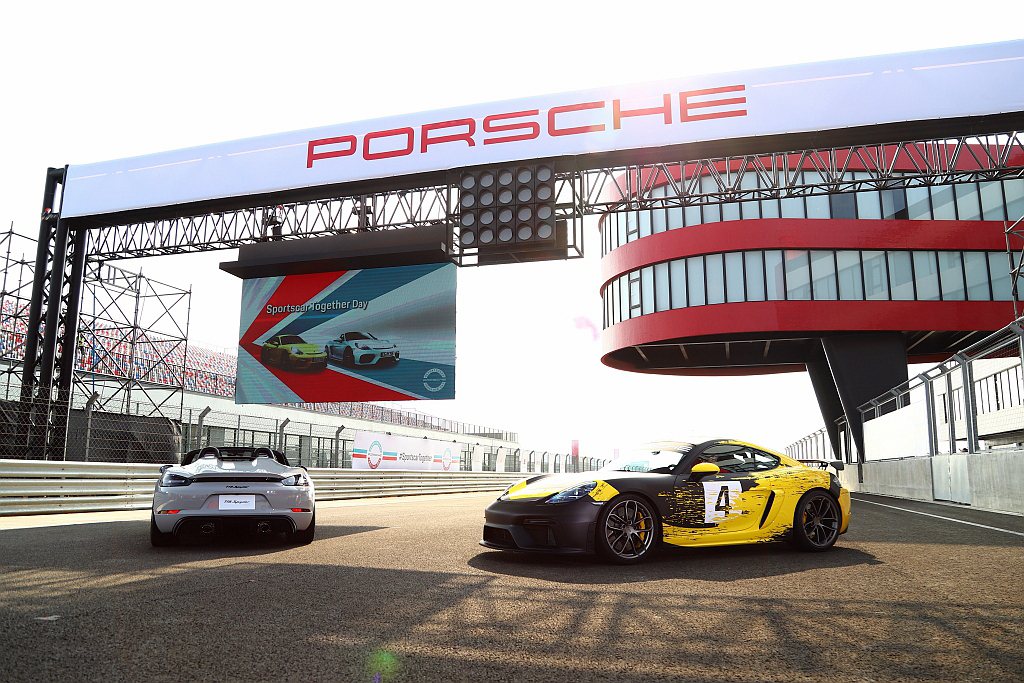 PORSCHE SPORTSCAR TOGETHER DAY品牌年度盛會台灣登場，更同步帶來Porsche 718 Spyder與718 Cayman GT4兩款新車。 記者張振群／攝影