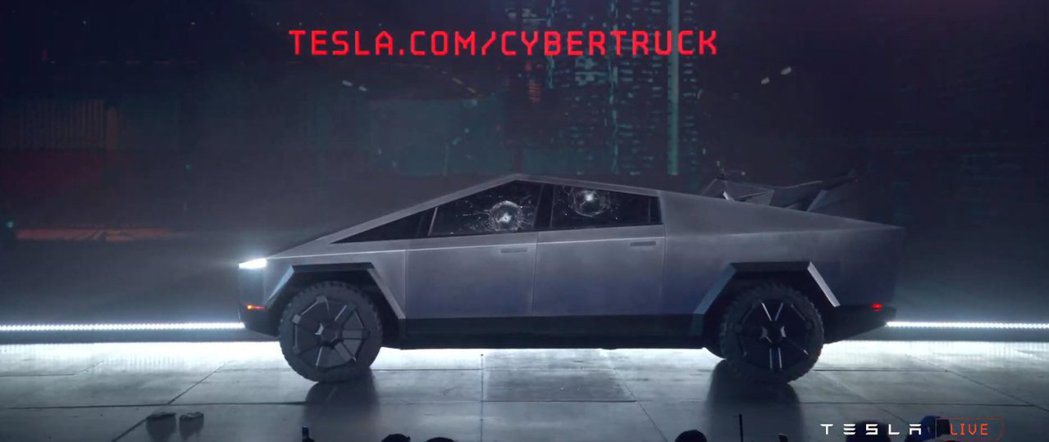 Tesla Cybertruck。 摘自Tesla