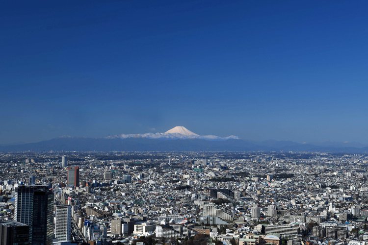 登上Shibuya Sky，天氣好的時候甚至可以看得到富士山。圖／Shibuya Scramble Square