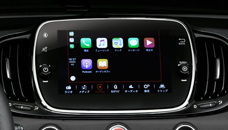 7吋的吋控螢幕可支援Apple CarPlay和Android Auto。 摘自...