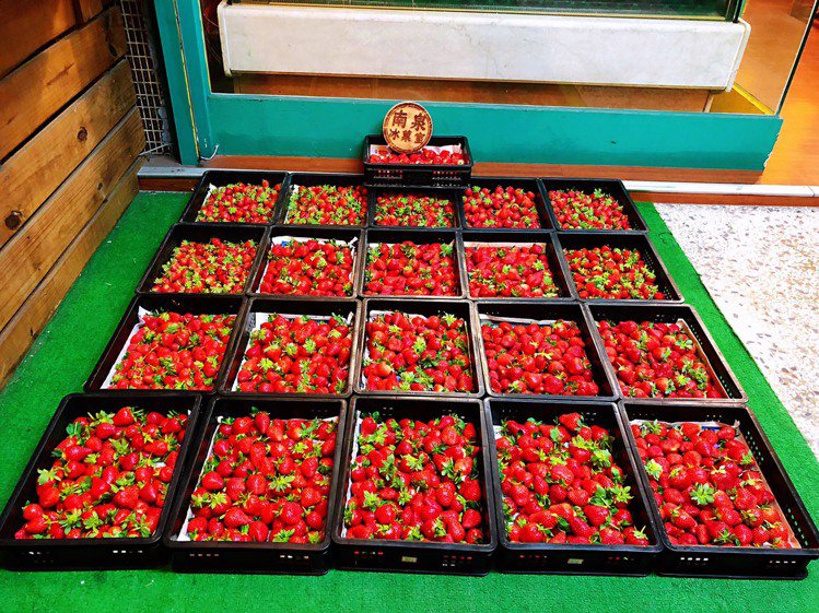 「南泉冰菓室」為保持品質採用契作草莓。圖／南泉冰菓室 提供