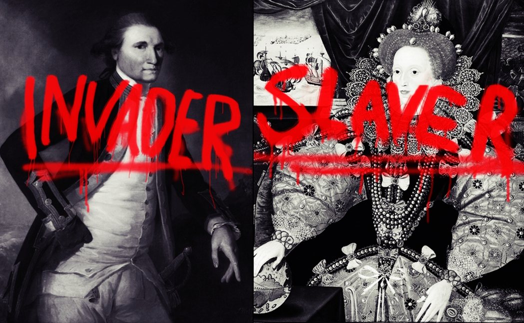 「不舒服藝術導覽」用「奴隸販子」、「小偷」等罪名指控英國歷史上最赫赫有名的人物時...