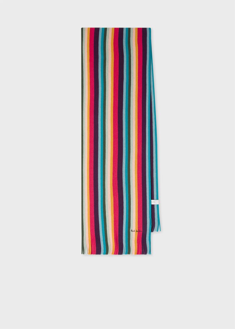 彩條圍巾，4,500元。圖／MSGM提供