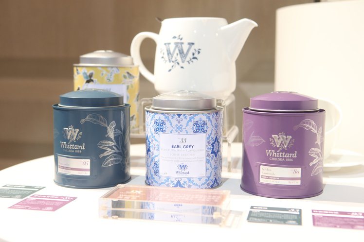 商務艙供應有4款Whittard英國倫敦茶品。記者陳睿中／攝影