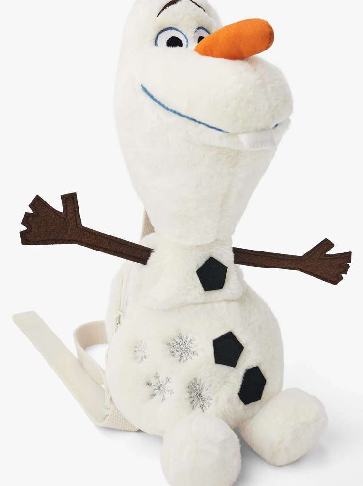 迪士尼《冰雪奇緣 2》雪寶造型背包，售價990元。圖／摘自ZARA