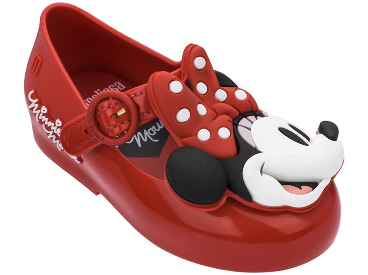 Melissa x Mickey娃娃鞋（寶寶紅色款），售價2,980元。圖／Melissa提供
